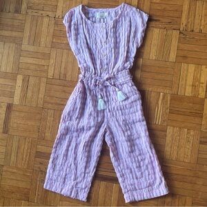 Peek Pink Plaid One-Piece Jumpsuit